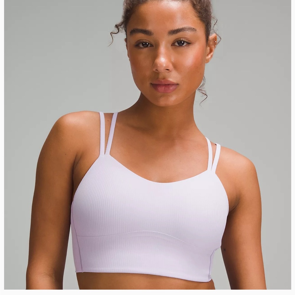 Lululemon Like a Cloud Ribbed Bra (lilac color)